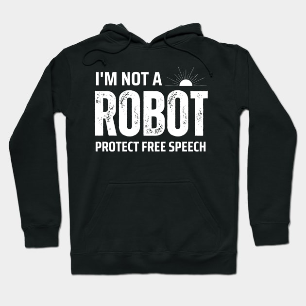 I'm not a robot protect Hoodie by TRACHLUIM